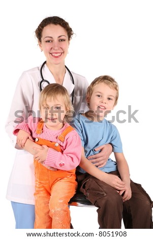 doctor and children 2 Royalty-Free Stock Photo #8051908