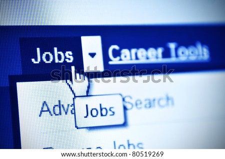 search jobs using internet- detail of web page