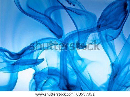ink in water on a white background Royalty-Free Stock Photo #80539051