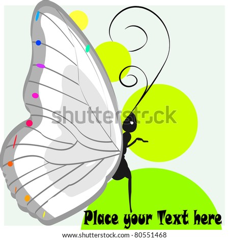 Abstract butterfly. Vector for your design