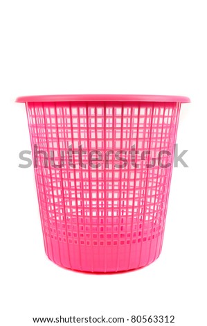 a pink dumpster
