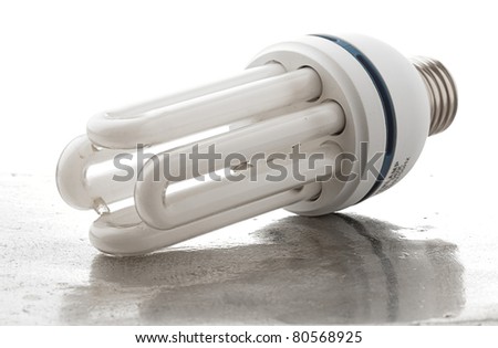 light bulb on a metal surface