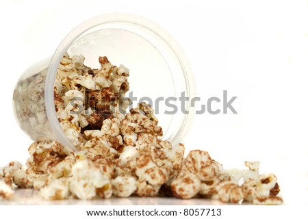  popcorn  ?n a white background