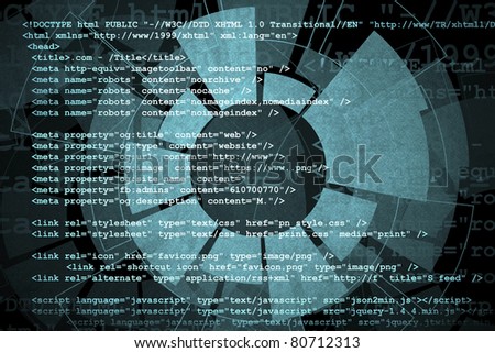 Source Code technology background