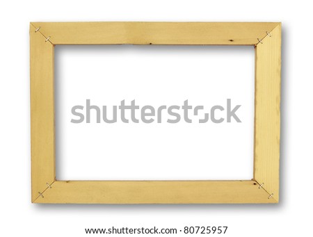 Unfinished wood frame