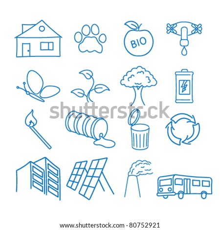 Vector illustration on the theme of ecology