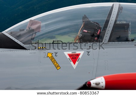 airplane ejection seat Royalty-Free Stock Photo #80853367