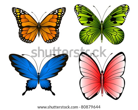 Butterfly set 2 eps8