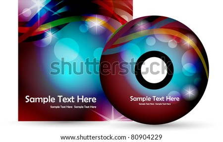 vector cd cover design brochure with copy space