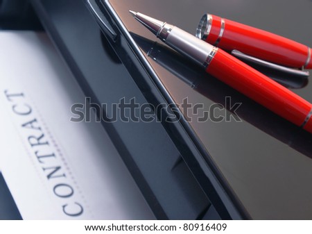 Printing contracts Royalty-Free Stock Photo #80916409