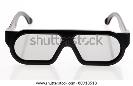 3D Goggles or glasses, as used to watch 3 dimensional films in a cinema.