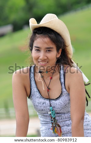 Asia Regge Woman Cowboy Thailand