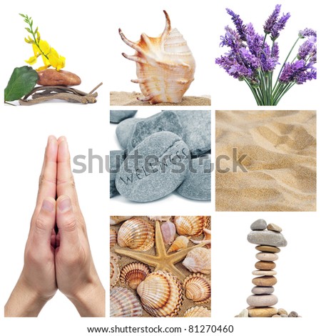 a collage of nine pictures of different images of wellness