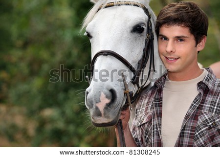 teenager with a horse