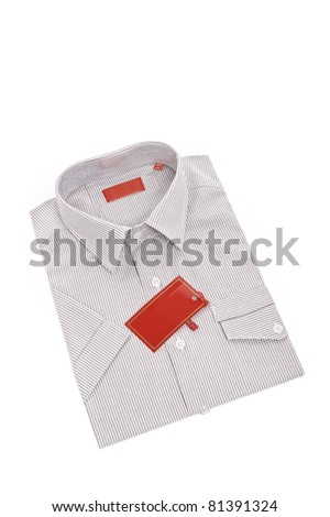 Isolated men shirt with label