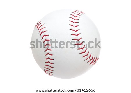 Softball Isolated on a White Background