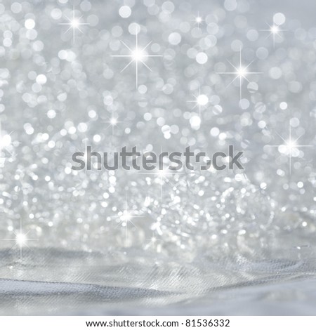 Beautiful background in silver with stars