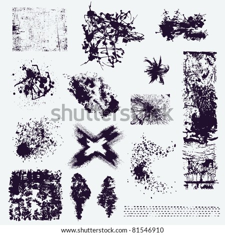 Banners, frames and other grunge objects vector