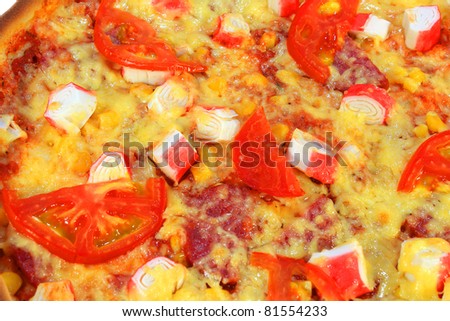 pizza isolated background