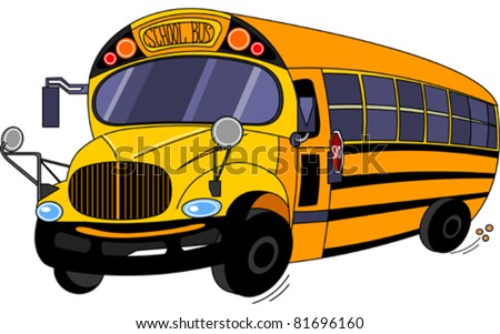 Illustration  of a  School Bus