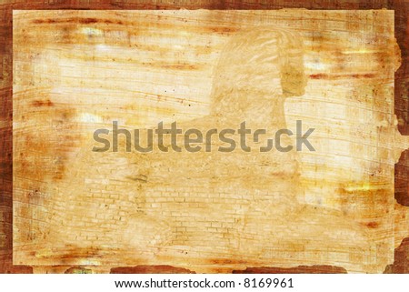 Papyrus with Sphnix watermark