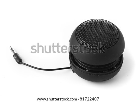 mini speaker isolated on a white background
