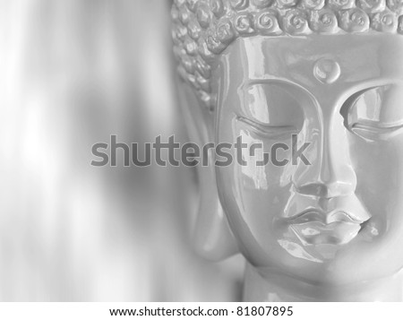 Ceramic white Buddha