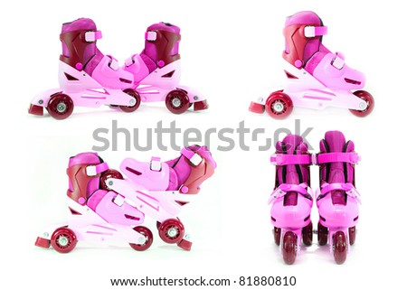 roller skates isolated on a white background