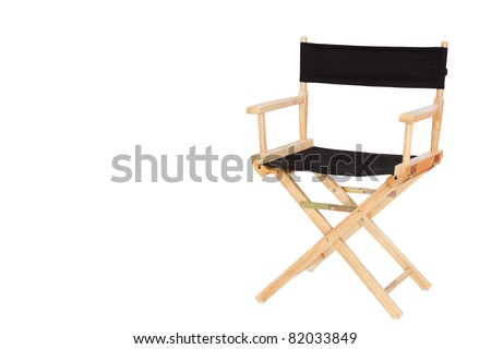 Director chair isolated on white background Royalty-Free Stock Photo #82033849