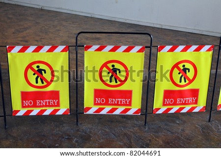 Not allowed, No entry sign.