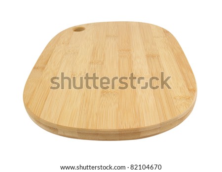 Chopping board isolated on a white background