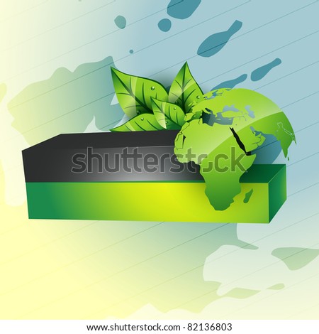 eco style vector earth background