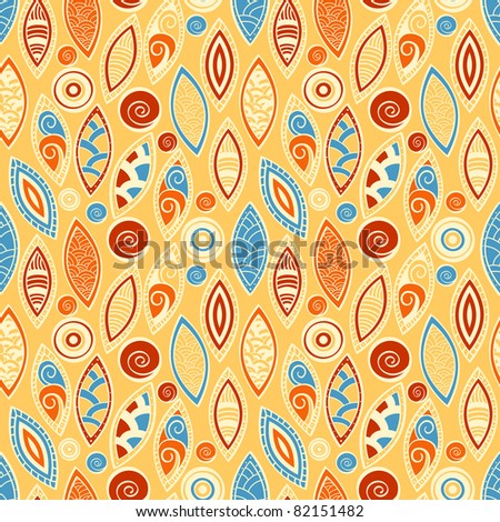 vector seamless background in ethnic style, clipping mask