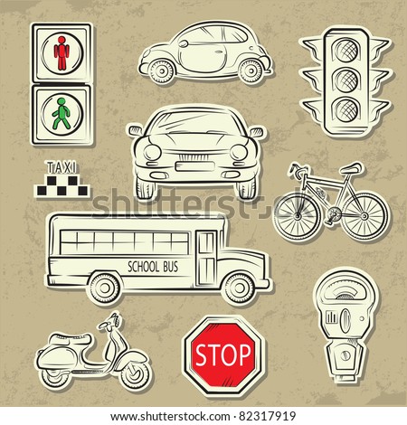 City Traffic Icons