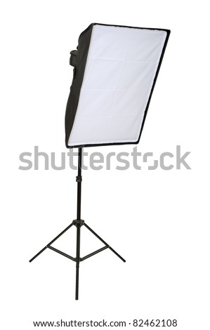 Studio lighting isolated on the white background
