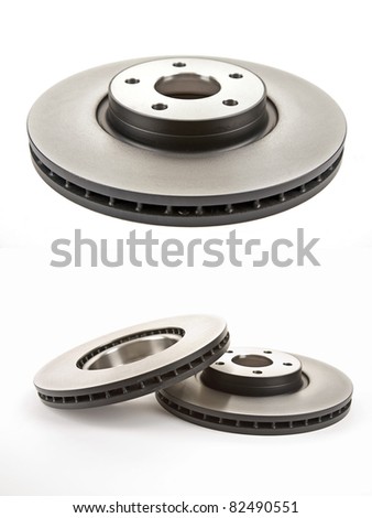 two different views of the brake discs