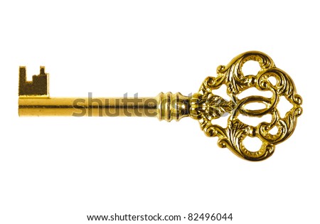 golden door key Royalty-Free Stock Photo #82496044