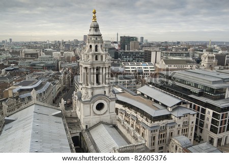 Views of The City of London from St Paul's Cathedral