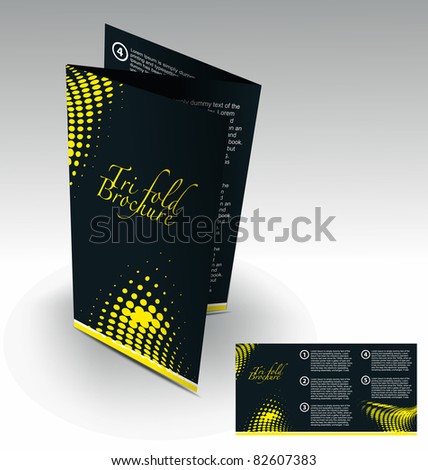 Tri-fold brochure design element, best used for your project.