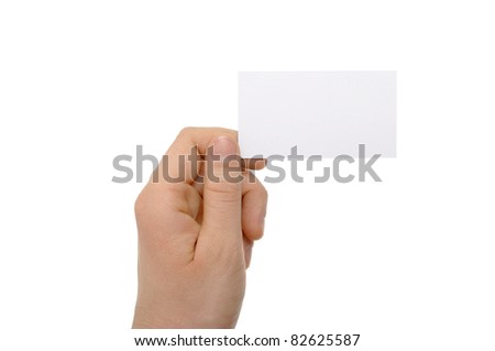 a photo of hand holding business card