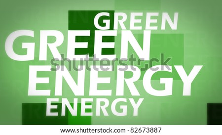 Creative image of green energy concept