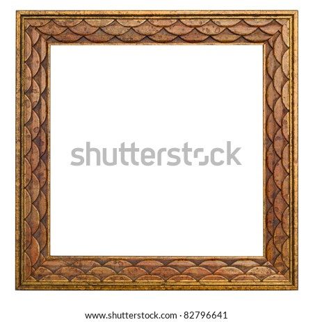 Square Scalloped Wooden Frame