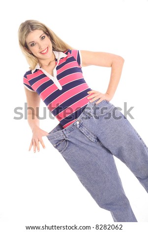 weight loss jeans blonde