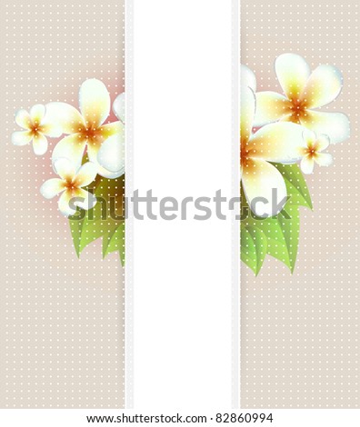Vector flowers background