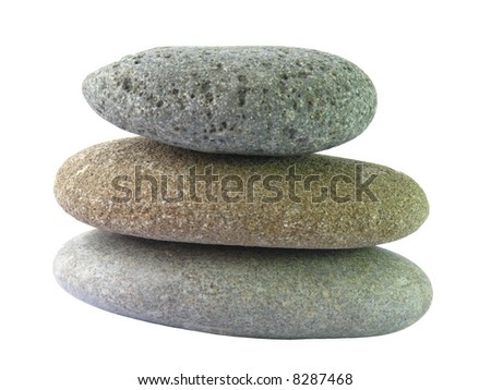 Three different sizes  and texture Spa stones