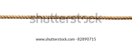 close up of a rope on white background with clipping path Royalty-Free Stock Photo #82890715