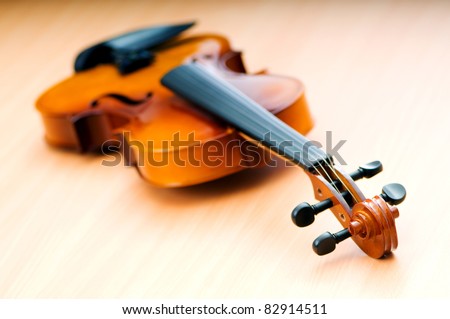 Violin in music concept