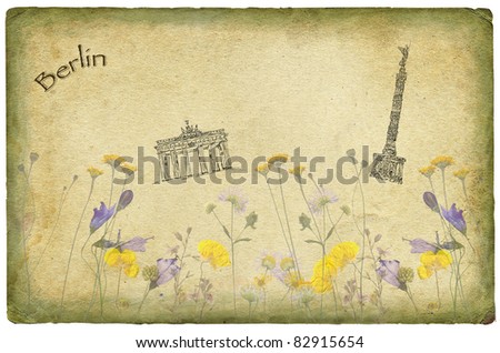 Berlin paper with flowers