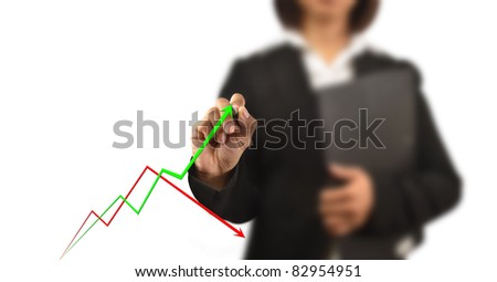 working women write a business graph