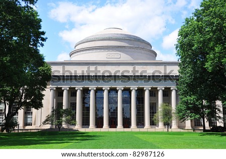 Great Dome of Massachussets Institute of Technology (MIT), Cambridge, Massachusetts MA, USA. Royalty-Free Stock Photo #82987126